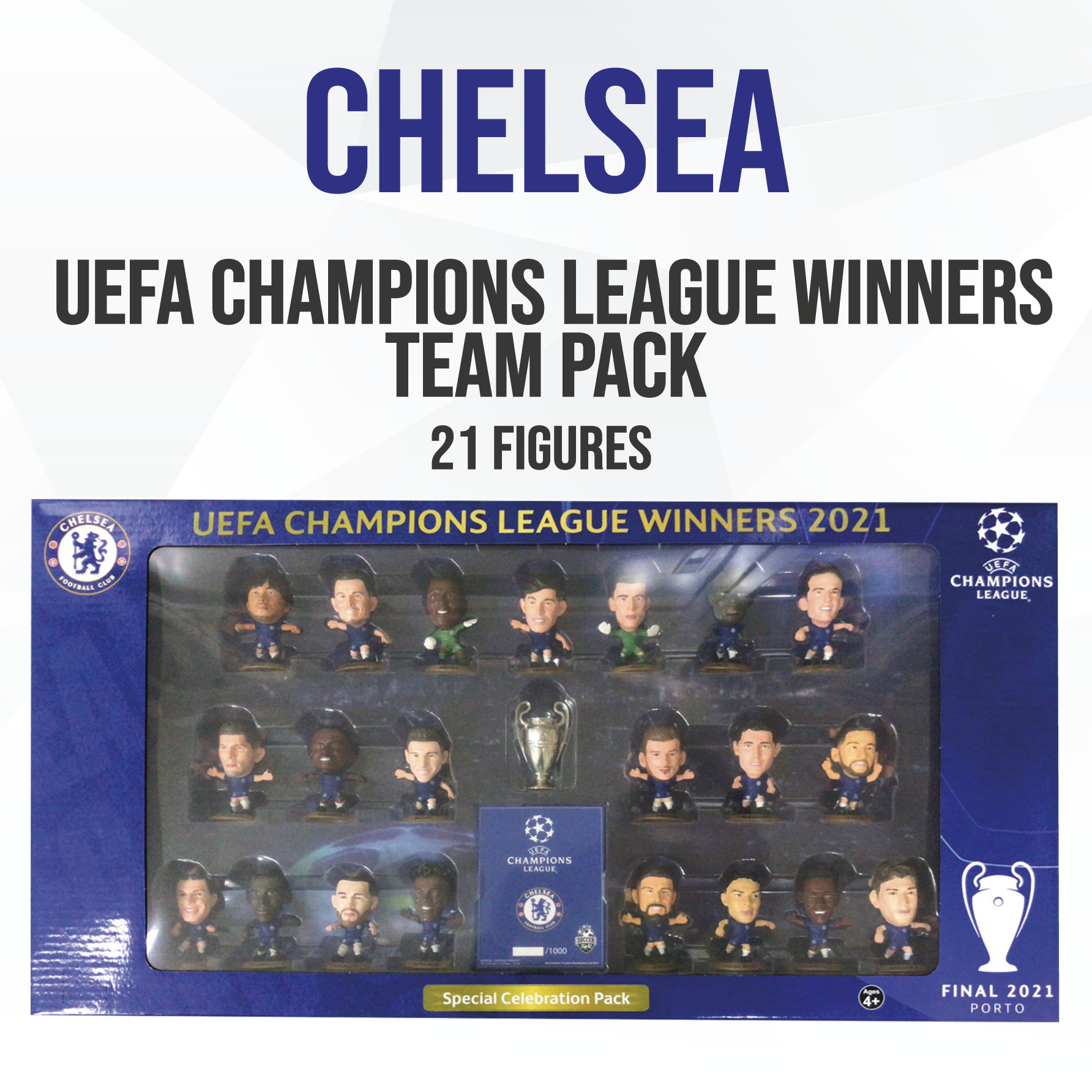 CHELSEA - MOUNT, WERNER & PULISIC SOCCERSTARZ COMBO PACK (3-PACK)