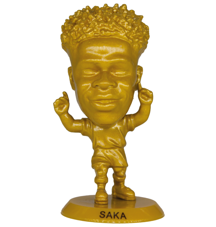 Soccerstarz - Arsenal Bukayo Saka (Gold Coloured Sculpt) /Figures