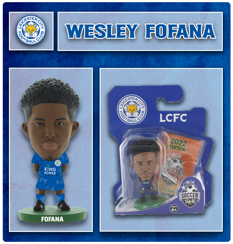 Soccerstarz - Leicester City - Wesley Fofana - Home Kit