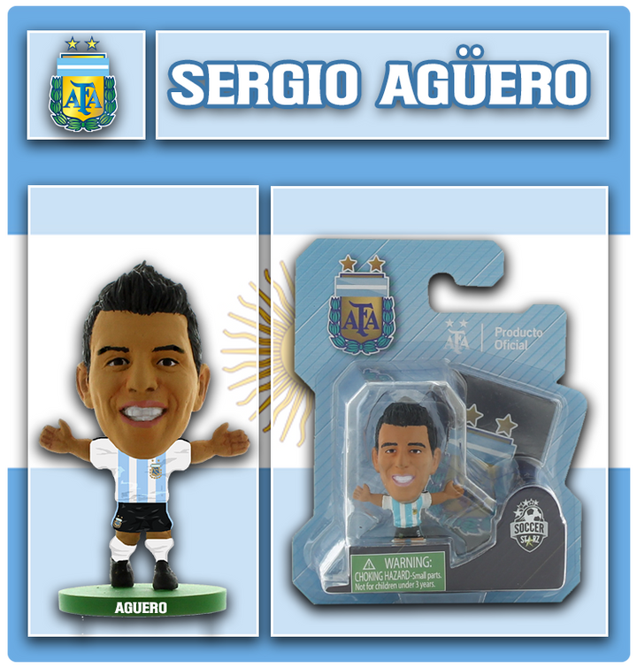 Soccerstarz - Argentina - Sergio Aguero - Home Kit