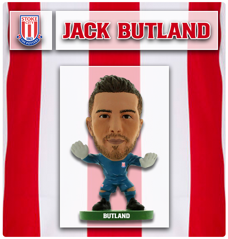 Jack Butland - Stoke City -  Home Kit (2016 version)(CLEAR SACHET)