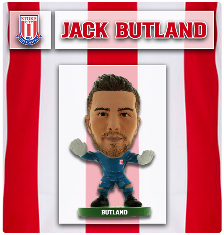Jack Butland - Stoke City -  Home Kit (2016 version)(CLEAR SACHET)