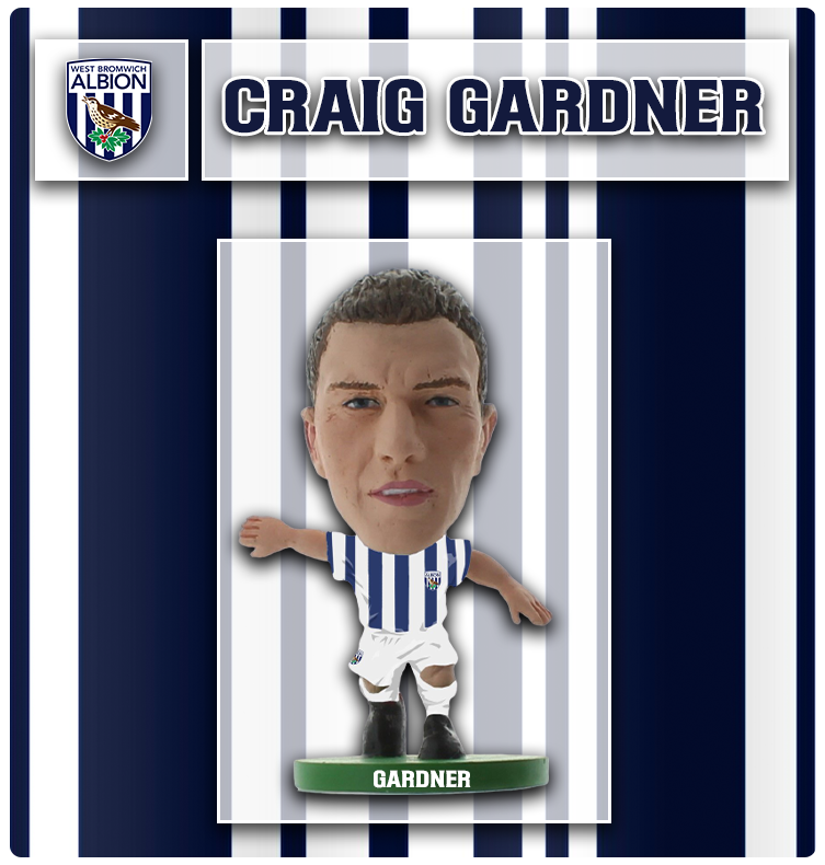 Soccerstarz - West Brom - Craig Gardner - Home Kit