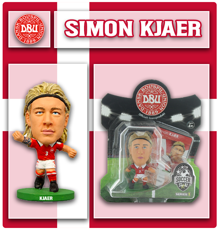 Soccerstarz - Denmark - Simon Kjær - Home Kit