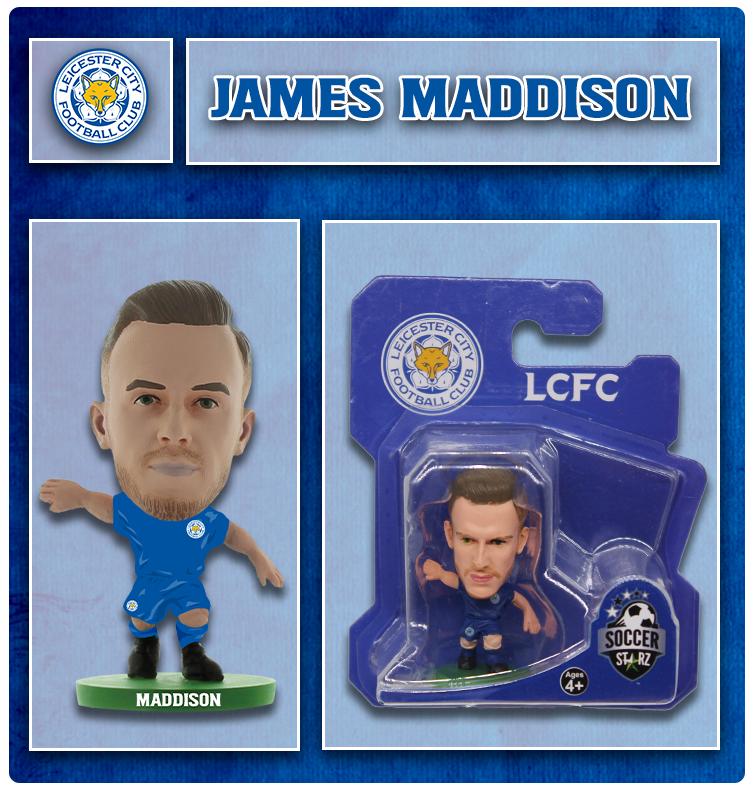 Soccerstarz - Leicester City - James Maddison - Home Kit (New Classic)