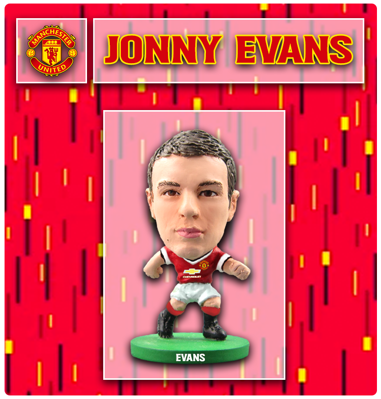 SoccerStarz Manchester United FC Jonny Evans Home Kit