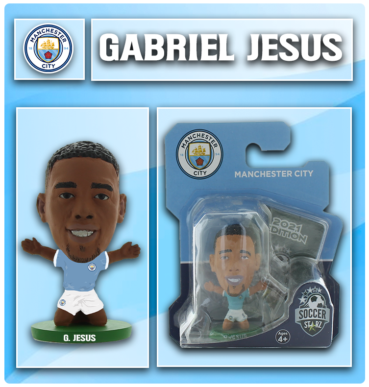  SoccerStarz Arsenal Gabriel Jesus Home (Classic Kit) : Toys &  Games