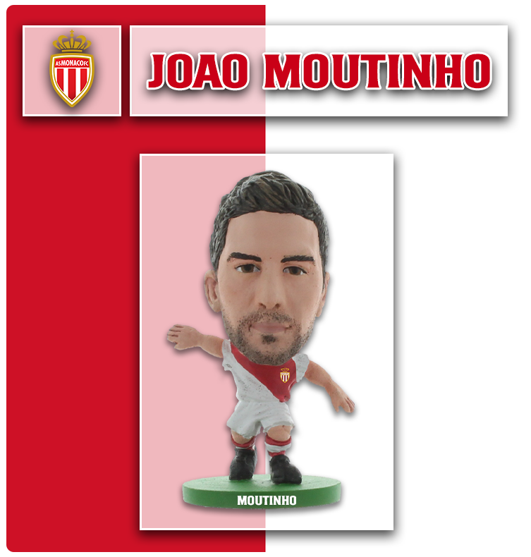 Soccerstarz - AS Mónaco - João Moutinho - Equipación local (versión 2015) (Sobre transparente)