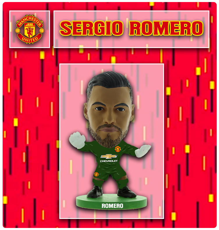 SoccerStarz Man Utd Sergio Romero Home Kit (2019 version) /Figures – Yachew