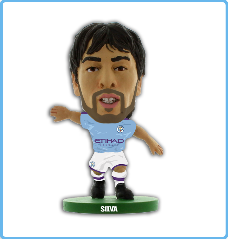 Soccerstarz - Manchester City - David Silva - Home Kit