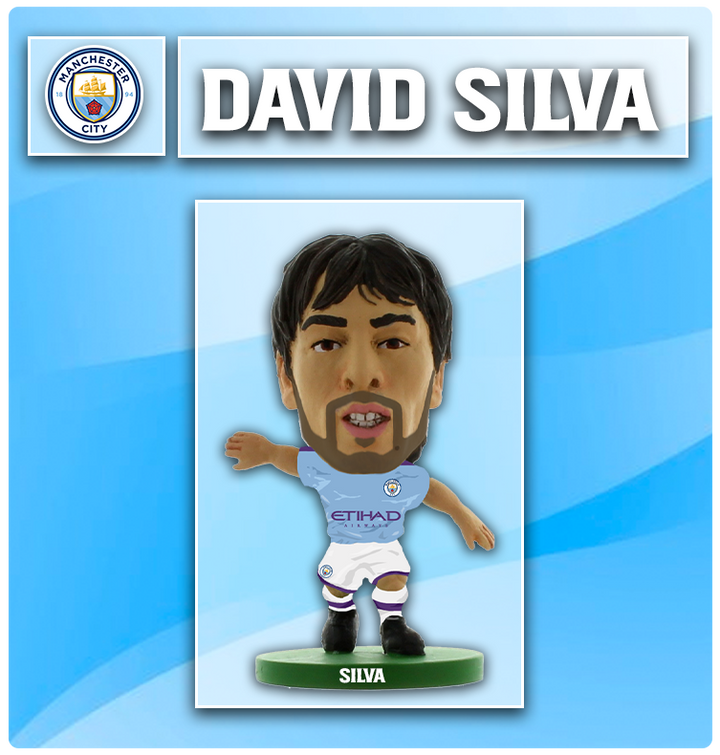 Soccerstarz - Manchester City - David Silva - Home Kit