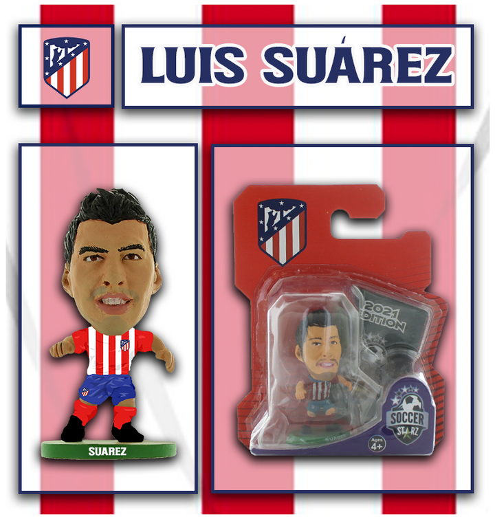Soccerstarz - Atlético de Madrid - Luis Suárez - Equipación local