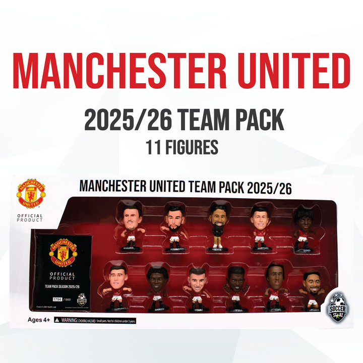 SoccerStarz - Man Utd 11 figure Team Pack (2025/26 Version Classic Kit) /Figures