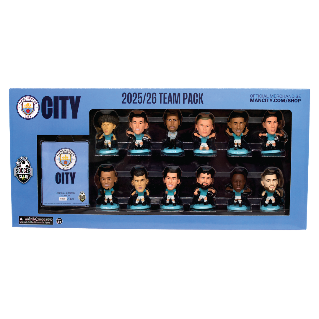 SoccerStarz - Man City 12 figure Team Pack (2025/26 Version Classic Kit) /Figures