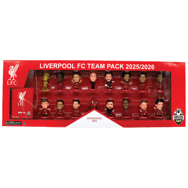SoccerStarz - Liverpool 16 figure Team Pack (2025/26 Version) /Figures
