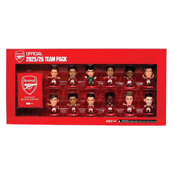 SoccerStarz - Arsenal 12 figure Team Pack (2025/26 Version Classic Kit) /Figures