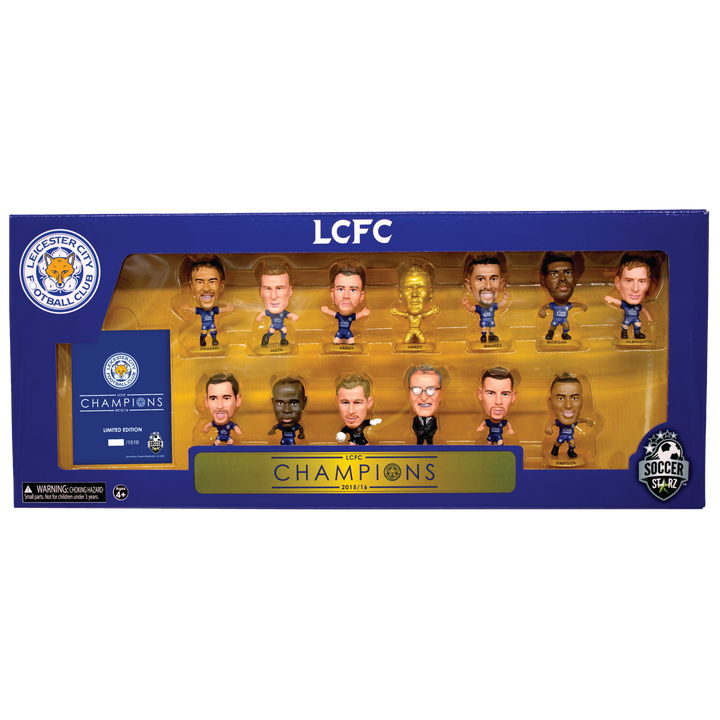 SoccerStarz - Leicester 13 figure Team Pack (League Winners 2015-16 10 Year Anniversary Re-Release) /Figures