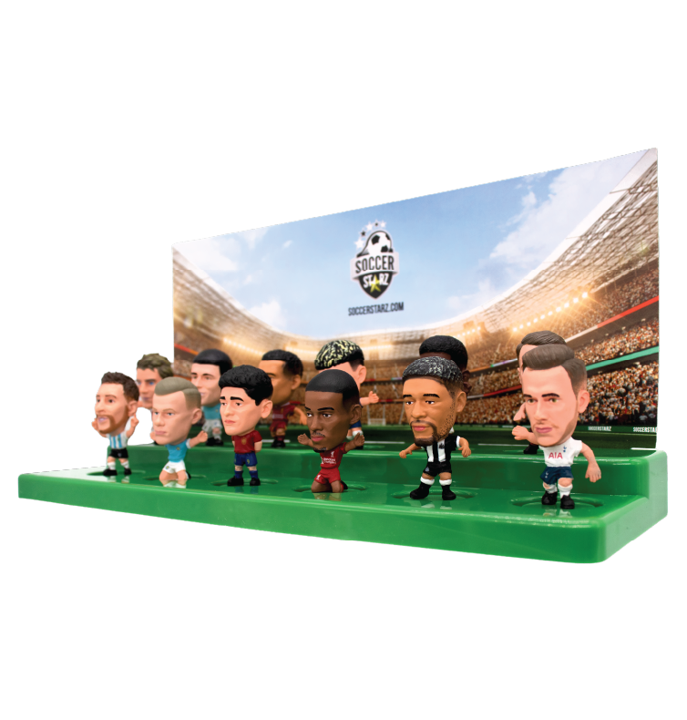 Soccerstarz - Stand for 12 SoccerStarz Figures (Green) and 12 SoccerStarz Figures (SET A)