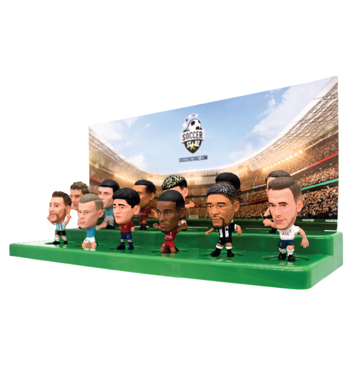 Soccerstarz - Stand for 12 SoccerStarz Figures (Green) and 12 SoccerStarz Figures (SET A)