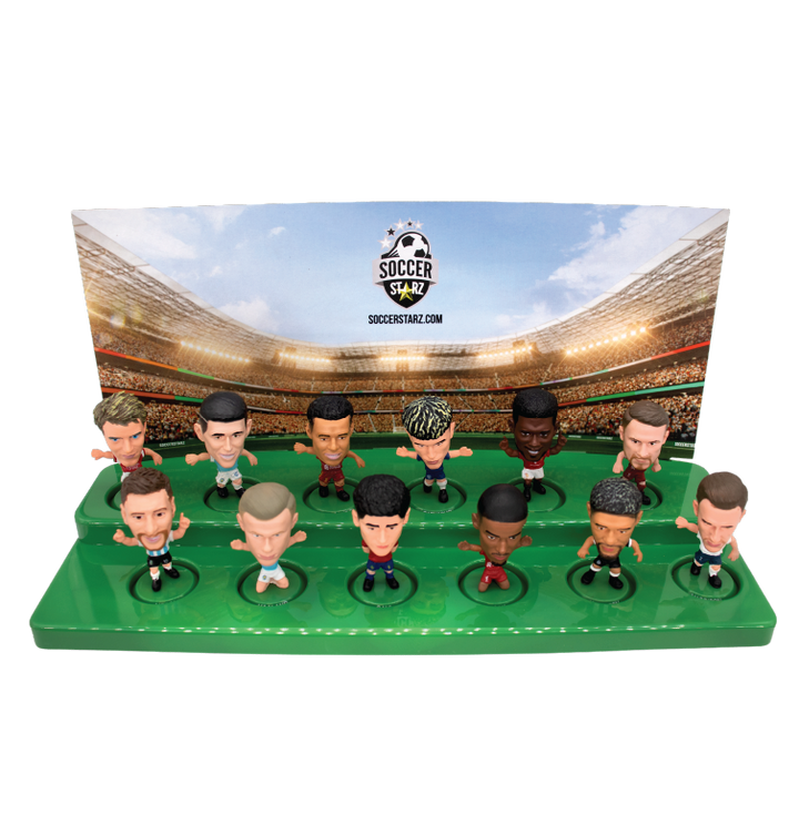 Soccerstarz - Stand for 12 SoccerStarz Figures (Green) and 12 SoccerStarz Figures (SET A)