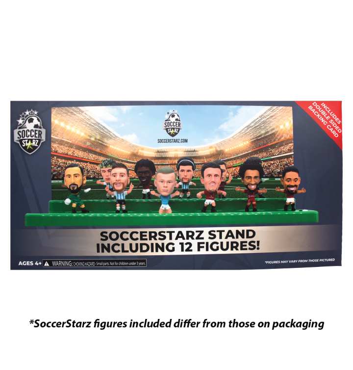 Soccerstarz - Stand for 12 SoccerStarz Figures (Green) and 12 SoccerStarz Figures (SET A)