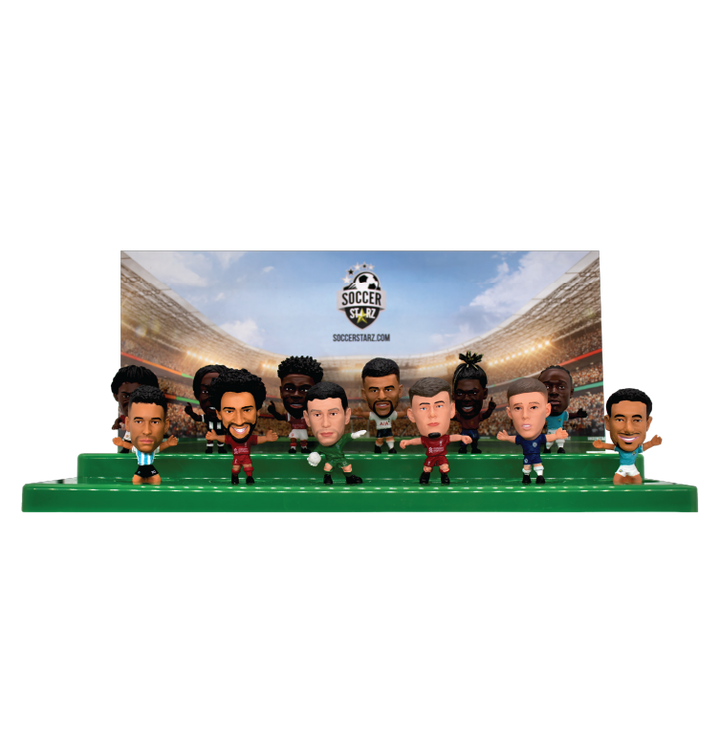 Soccerstarz - Stand for 12 SoccerStarz Figures (Green) and 12 SoccerStarz Figures (SET B)