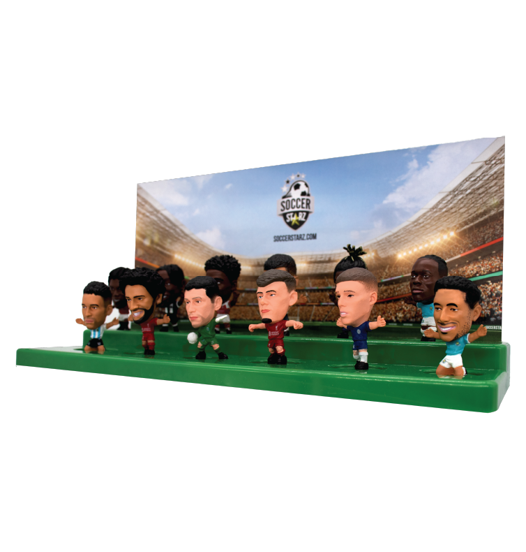 Soccerstarz - Stand for 12 SoccerStarz Figures (Green) and 12 SoccerStarz Figures (SET B)