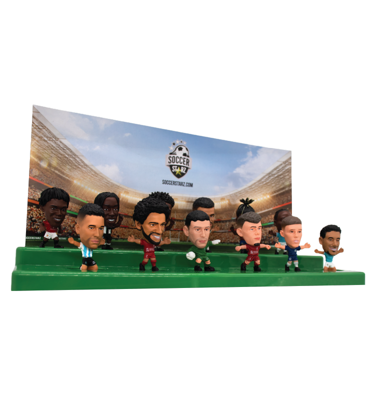 Soccerstarz - Stand for 12 SoccerStarz Figures (Green) and 12 SoccerStarz Figures (SET B)