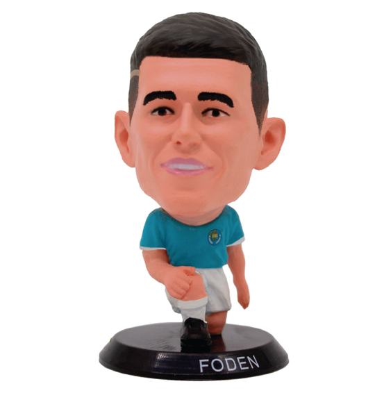Soccerstarz - Manchester City - Phil Foden - Equipación local (Equipación clásica) (Pose de rodillas) / Figuras