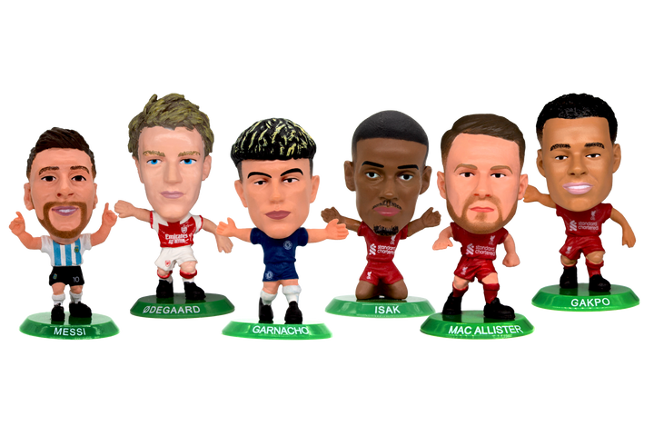 Soccerstarz - Stand for 12 SoccerStarz Figures (Generic Green) and 12 SoccerStarz Figures (SET A)