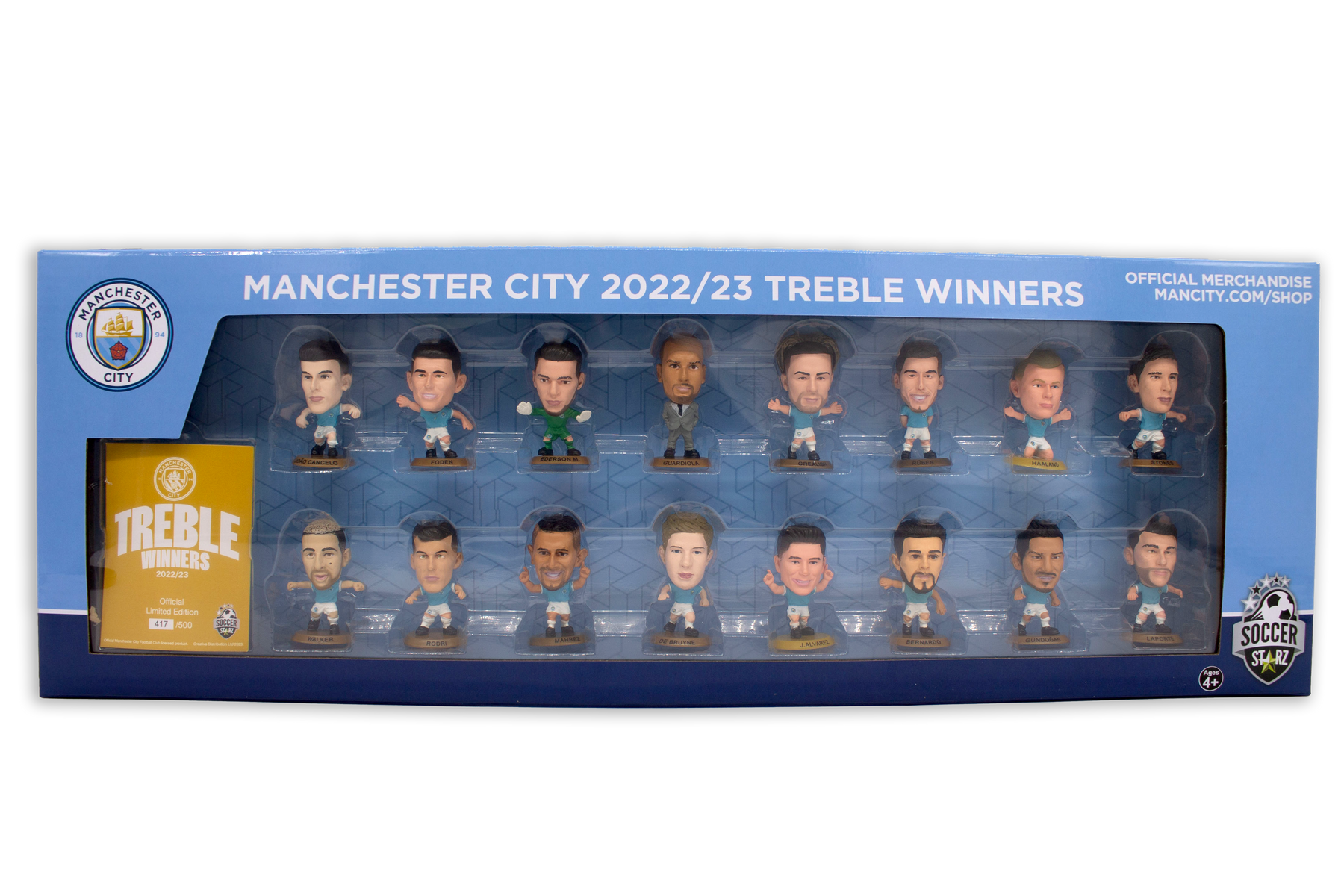 SoccerStarz - Man City Premier League Winners Team Pack 16 Figure (2021/22  Version)