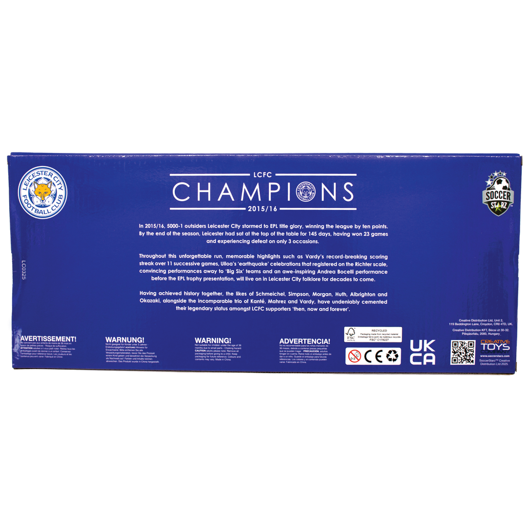 SoccerStarz - Leicester 13 figure Team Pack (League Winners 2015-16 10 Year Anniversary Re-Release) /Figures