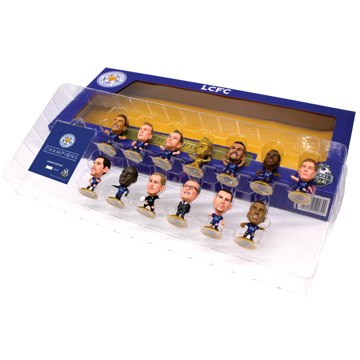 SoccerStarz - Leicester 13 figure Team Pack (League Winners 2015-16 10 Year Anniversary Re-Release) /Figures