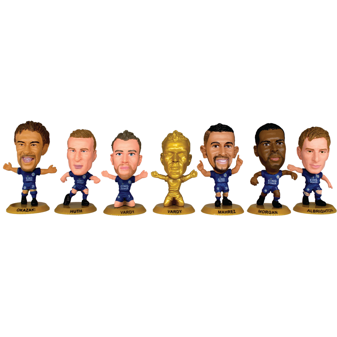 SoccerStarz - Leicester 13 figure Team Pack (League Winners 2015-16 10 Year Anniversary Re-Release) /Figures