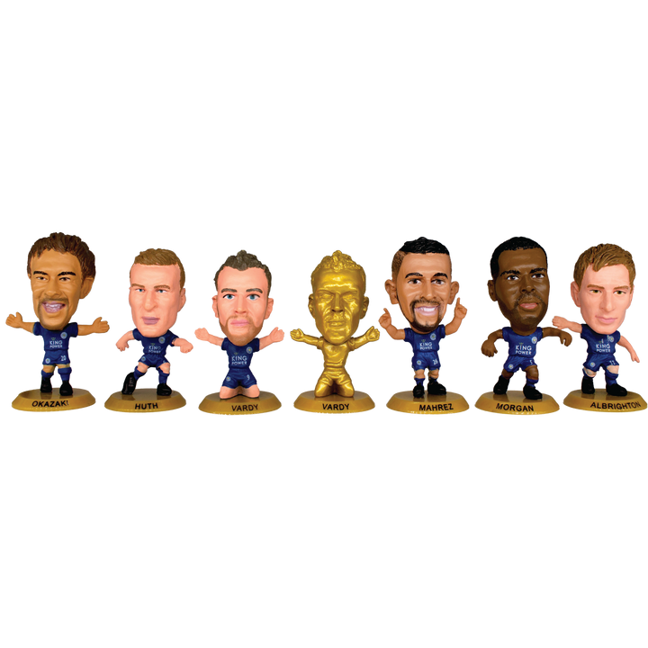 SoccerStarz - Leicester 13 figure Team Pack (League Winners 2015-16 10 Year Anniversary Re-Release) /Figures