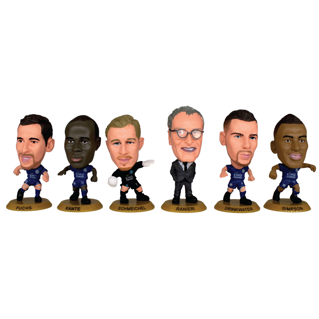 SoccerStarz - Leicester 13 figure Team Pack (League Winners 2015-16 10 Year Anniversary Re-Release) /Figures