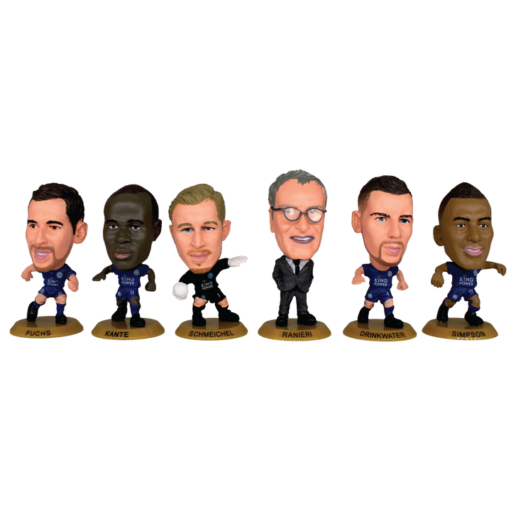SoccerStarz - Leicester 13 figure Team Pack (League Winners 2015-16 10 Year Anniversary Re-Release) /Figures