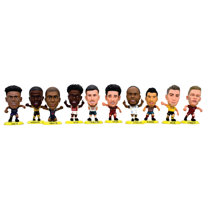 Soccerstarz - 2022 Edition Yellow Base Collection Completers - 10 Figure Bundle /Figures