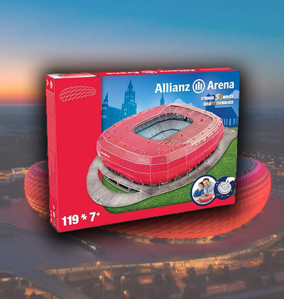 3D Stadium Puzzles - Allianz Arena (Red)