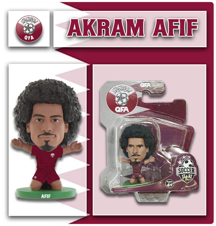 Soccerstarz - Qatar - Akram Afif - Qatar -Home Kit