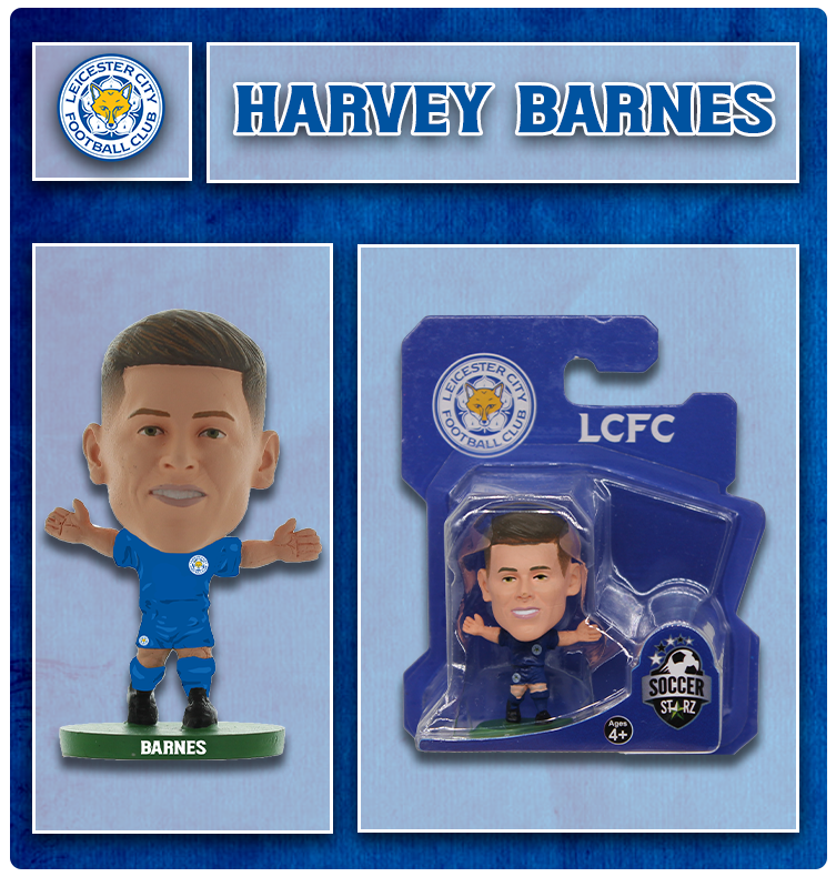 Soccerstarz - Leicester City - Harvey Barnes - Home Kit (New Classic)