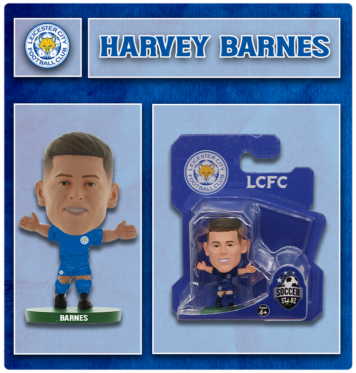 Soccerstarz - Leicester City - Harvey Barnes - Home Kit (New Classic)