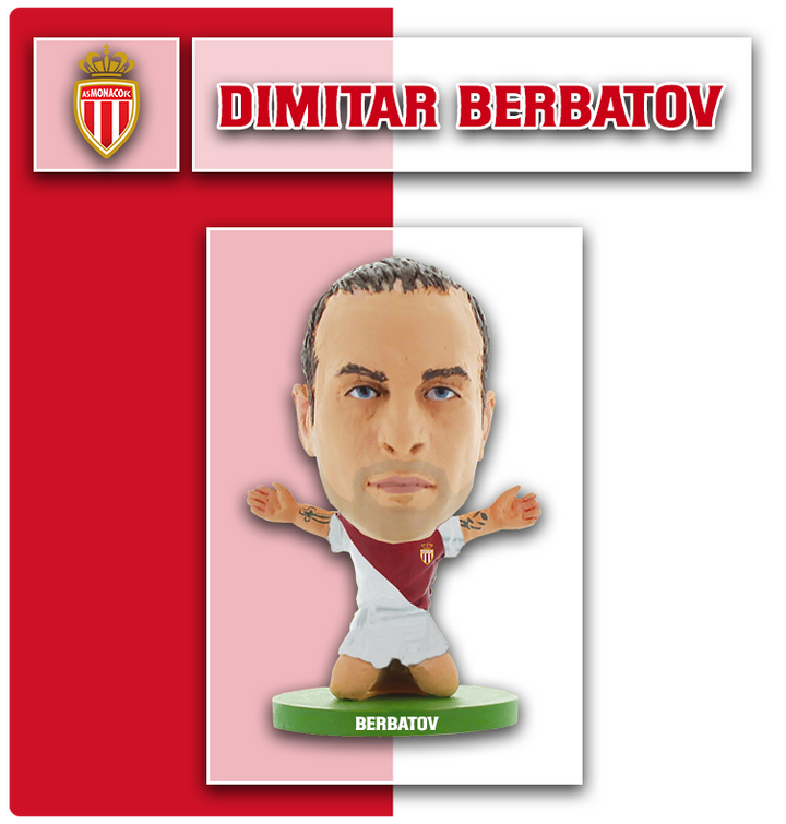 Soccerstarz - AS Monaco - Dimitar Berbatov  - Home Kit