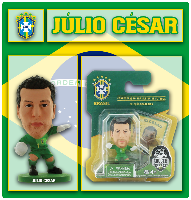 Soccerstarz - Brazil - Julio Cesar - Home Kit