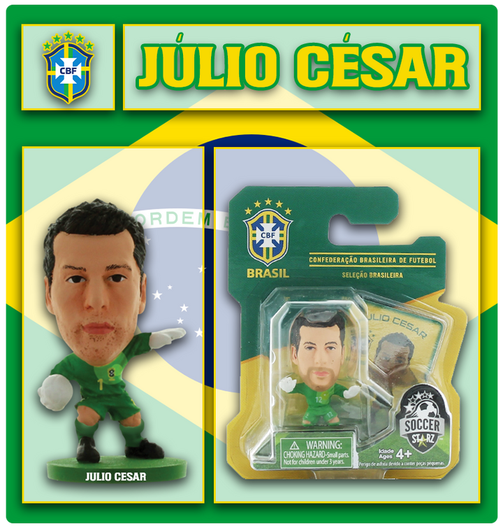 Soccerstarz - Brazil - Julio Cesar - Home Kit