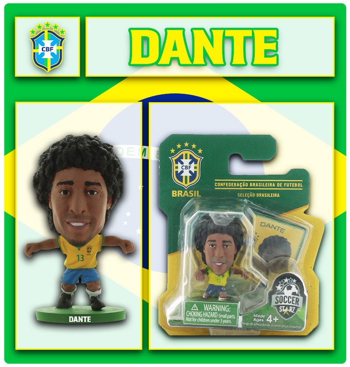 Soccerstarz - Brazil - Dante - Home Kit