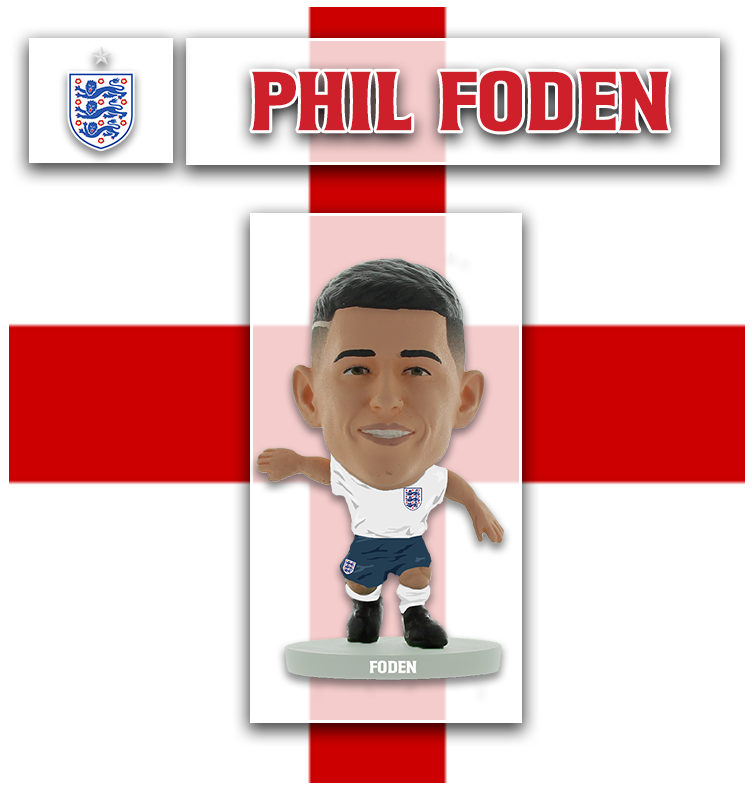 Phil Foden - England - Home Kit (Silver Base)(LOOSE)