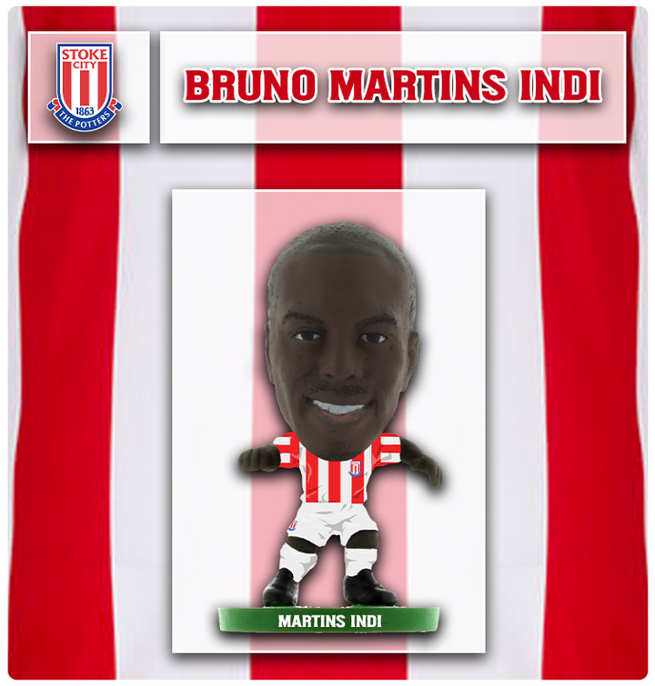 Soccerstarz - Stoke City - Bruno Martins Indi - Home Kit