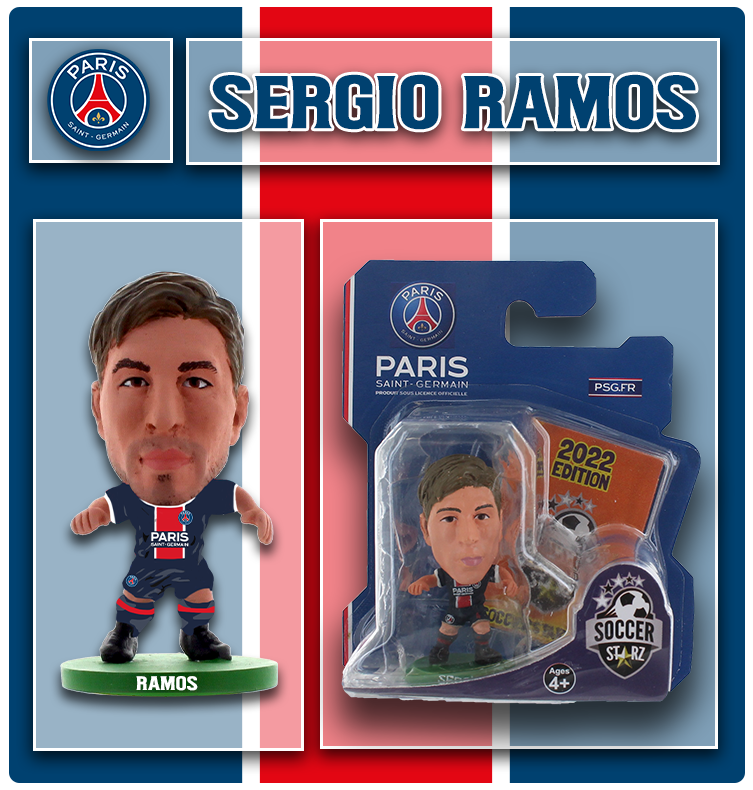 Soccerstarz - Paris St Germain - Sergio Ramos - Home Kit
