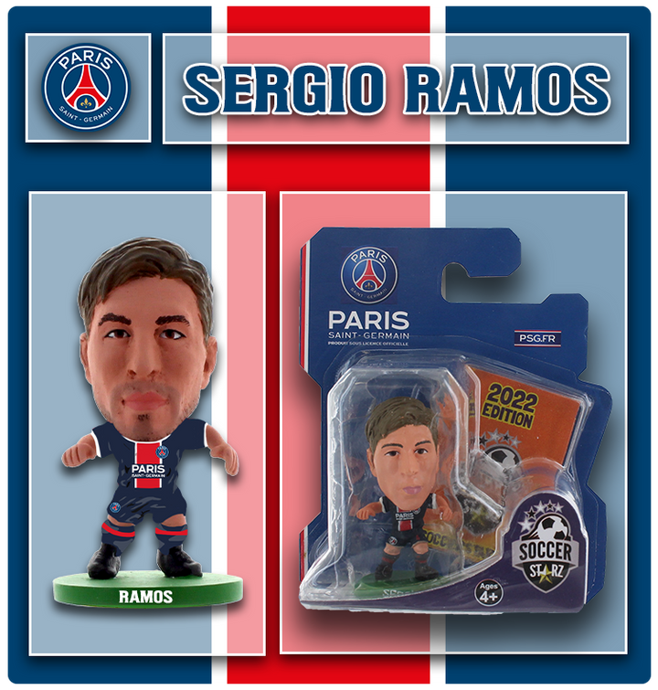 Soccerstarz - Paris St Germain - Sergio Ramos - Home Kit